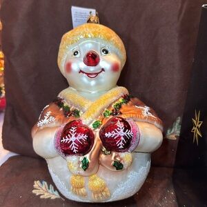 🐈‍⬛ Christopher Radko ornament Lg “Jolly Wrap”